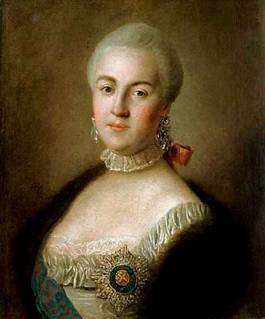 Pietro Antonio Rotari Portrait of Grand Duchess Yekaterina Alexeyevna oil painting picture